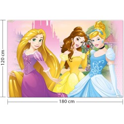 Procos - Tovaglia Plastica Principesse Disney, 120 x 180 cm, C85004