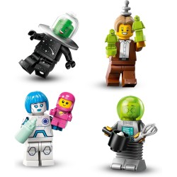 LEGO Minifigures Serie 26 Spazio, Scatola con 1 di 12 Personaggi Giocattolo a Caso da Collezione, Inclusi un Astronauta e un Rob