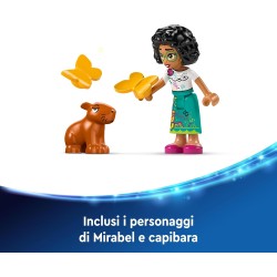 LEGO Disney Portafoto e Portagioie di Mirabel Madrigal, da 6 Anni con Mini Bambolina, Capibara, Braccialetto e Portafoto da Cost