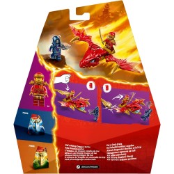 LEGO NINJAGO Attacco del Rising Dragon di Kai, da 6 Anni in su, Action Figure di Drago Giocattolo da Costruire con 2 Minifigure,