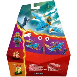 LEGO NINJAGO Attacco del Rising Dragon di Nya, da 6 Anni in su, Action Figure di Drago Giocattolo da Costruire con 2 Minifigure,