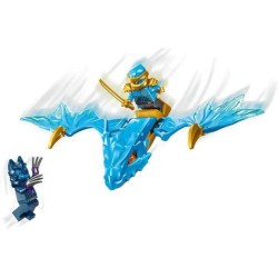 LEGO NINJAGO Attacco del Rising Dragon di Nya, da 6 Anni in su, Action Figure di Drago Giocattolo da Costruire con 2 Minifigure,