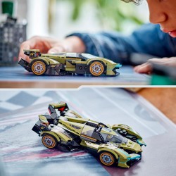 LEGO Speed Champions Super Car Lamborghini Lambo V12 Vision GT, da 10 Anni, Modellino di Auto da Costruire con Minifigure del Pi