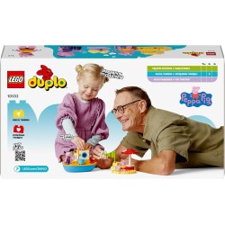 LEGO DUPLO Viaggio in Barca di Peppa Pig, Giochi Educativi da 2 Anni, Giocattolo per l Apprendimento Prescolare da Costruire con