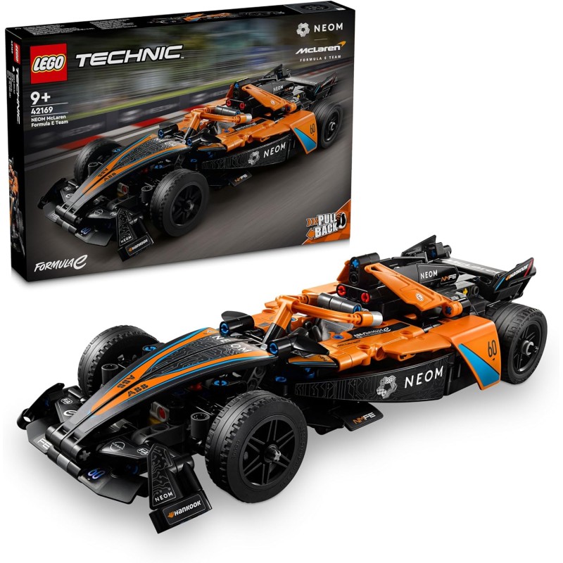 LEGO Technic NEOM McLaren Formula E Race Car, da 9 Anni in su, Modellino di Auto da Corsa F1 da Costruire e da Esposizione, Idea