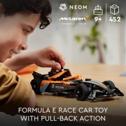 LEGO Technic NEOM McLaren Formula E Race Car, da 9 Anni in su, Modellino di Auto da Corsa F1 da Costruire e da Esposizione, Idea