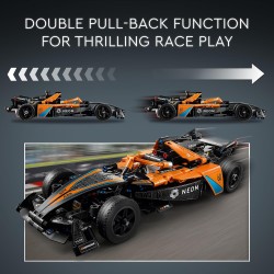 LEGO Technic NEOM McLaren Formula E Race Car, da 9 Anni in su, Modellino di Auto da Corsa F1 da Costruire e da Esposizione, Idea