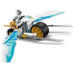 LEGO NINJAGO Moto di Ghiaccio di Zane, Veicolo Giocattolo con Lame Mobili, Gioco d Azione da 7 Anni, con 1 Minifigure Ninja di E