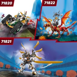 LEGO NINJAGO Moto di Ghiaccio di Zane, Veicolo Giocattolo con Lame Mobili, Gioco d Azione da 7 Anni, con 1 Minifigure Ninja di E