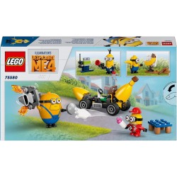 LEGO Cattivissimo Me I Minions e lâ€™Auto Banana, Set dal Film della Illumination, Macchina Giocattolo da Costruire, da 6 Anni c