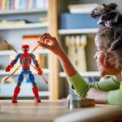 LEGO Marvel Personaggio Costruibile di Iron Spider-Man, Gioco d Azione da 8 Anni con Supereroe Snodabile, Action Figure con 4 Br