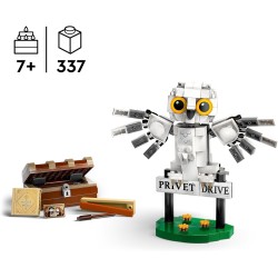 LEGO Harry Potter Edvige al Numero 4 di Privet Drive, da 7 Anni, Modellino da Costruire della Civetta delle Nevi, Piccola Idea R