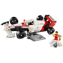 LEGO Icons McLaren MP4/4 e Ayrton Senna, Auto da Corsa con Minifigure, Replica Iconica Monoposto F1, Hobby Creativo per Adulti, 