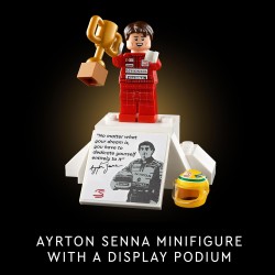 LEGO Icons McLaren MP4/4 e Ayrton Senna, Auto da Corsa con Minifigure, Replica Iconica Monoposto F1, Hobby Creativo per Adulti, 