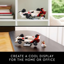 LEGO Icons McLaren MP4/4 e Ayrton Senna, Auto da Corsa con Minifigure, Replica Iconica Monoposto F1, Hobby Creativo per Adulti, 