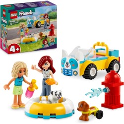 LEGO Friends Auto per la Toelettatura dei Cani, con 2 Personaggi, 2 Cuccioli e Accessori per la Cura degli Animali, Giochi per B