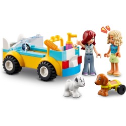 LEGO Friends Auto per la Toelettatura dei Cani, con 2 Personaggi, 2 Cuccioli e Accessori per la Cura degli Animali, Giochi per B