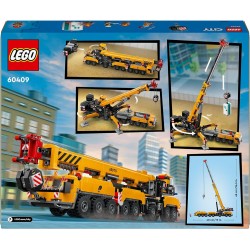 LEGO City Gru da Cantiere Mobile Gialla, da 9 Anni con Veicolo Giocattolo da Cantiere con Funzioni Realistiche e 4 Minifigure, I