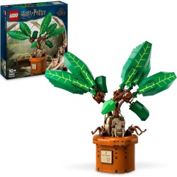 LEGO Harry Potter Mandragola, Personaggio Giocattolo con Vaso da Costruire, Creatura Magica con Arti e Bocca Mobili, da 10 Anni,