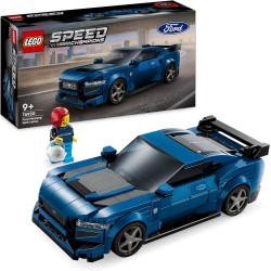 LEGO Speed Champions Auto Sportiva Ford Mustang Dark Horse, da 9 Anni in su, Modellino di Veicolo da Corsa con Minifigure, Idea 