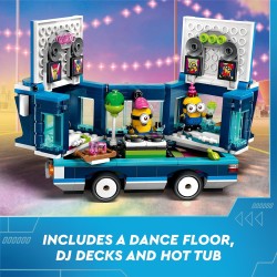 LEGO Cattivissimo Me Il Party Bus Musicale dei Minions, Set dal Film della Illumination, Autobus Giocattolo da Costurire, da 7 A