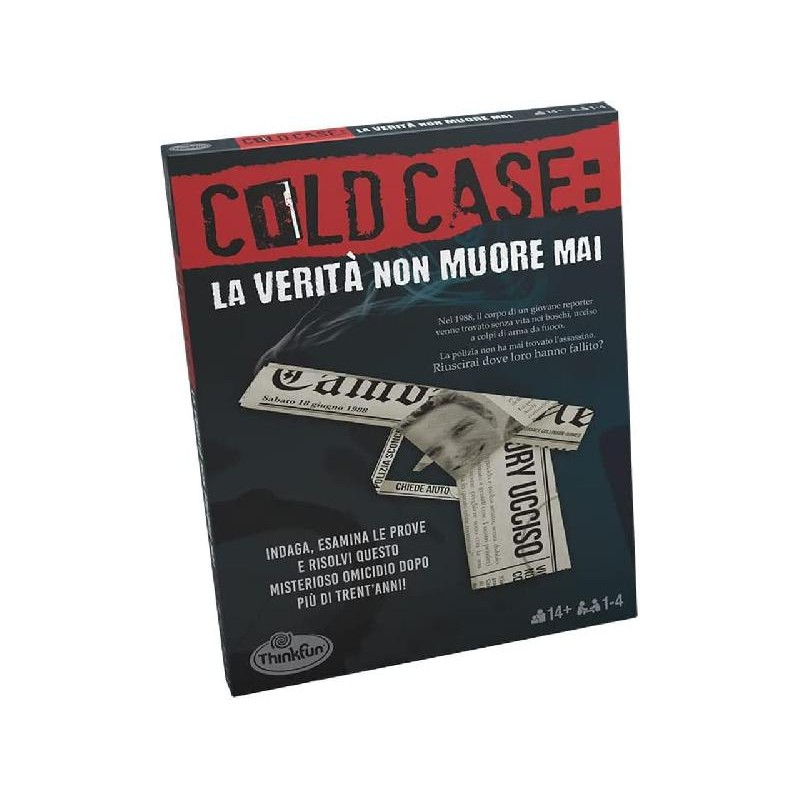 ThinkFun - Cold Case 1: la VeritÃ  non Muore Mai, Gioco Investigativo per Tutta la Famiglia, 1-4 Giocatori, Idea Regalo per Adul