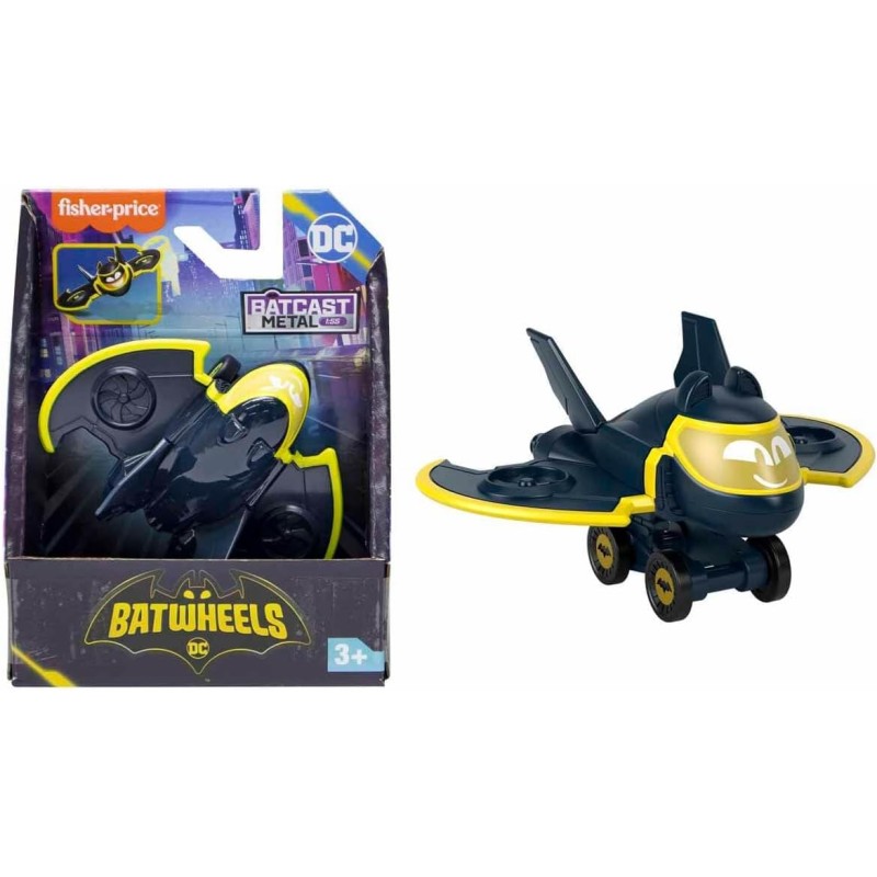 Fisher-Price - DC Batwheels Batwing il Batplano, veicolo in scala 1:55, Eta 3+, HYB67