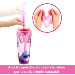 Mattel - Barbie - Pop Reveal Serie Frutta, Bambola a Tema Limonata di Fragole con 8 sorprese profumate e con Effetto Cambia Colo