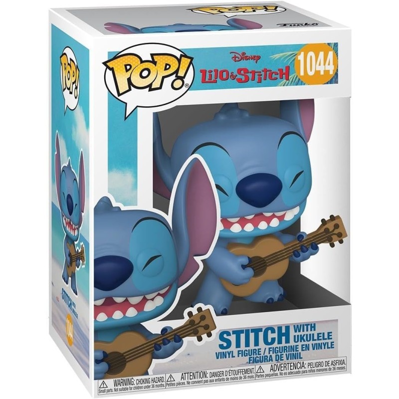 Funko Pop! Disney: Stitch With Ukulele - Disney: Lilo &amp; Stitch - Figura in Vinile da Collezione - Merchandising Ufficiale - 