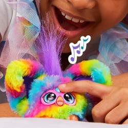 Hasbro - Furby Furblets, Ray-Vee, amico in miniatura, piÃ¹ di 45 suoni, musica electronica e frasi Furbish, peluche elettronico 