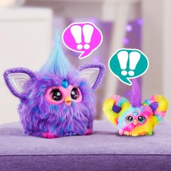 Hasbro - Furby Furblets, Ray-Vee, amico in miniatura, piÃ¹ di 45 suoni, musica electronica e frasi Furbish, peluche elettronico 