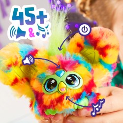 Hasbro - Furby Furblets, Pix-Elle, amico in miniatura, piÃ¹ di 45 suoni, musica da videogioco e frasi Furbish, peluche elettroni