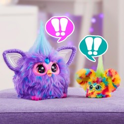 Hasbro - Furby Furblets, Pix-Elle, amico in miniatura, piÃ¹ di 45 suoni, musica da videogioco e frasi Furbish, peluche elettroni