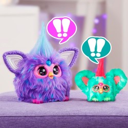 Hasbro - Furby Furblets, Mello-Nee, amico in miniatura, piÃ¹ di 45 suoni, musica estiva rilassante e frasi Furbish, peluche elet