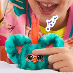 Hasbro - Furby Furblets, Mello-Nee, amico in miniatura, piÃ¹ di 45 suoni, musica estiva rilassante e frasi Furbish, peluche elet