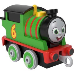 Fisher-Price - Thomas &amp; Friends, Il Trenino Thomas, Locomotiva Percy a Spinta in Metallo, Giocattolo per Bambini 3+ Anni, HB