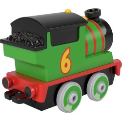 Fisher-Price - Thomas &amp; Friends, Il Trenino Thomas, Locomotiva Percy a Spinta in Metallo, Giocattolo per Bambini 3+ Anni, HB