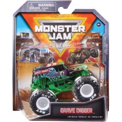 MONSTER JAM, Veicolo Monster Truck Die-Cast Earth Shaker Ufficiale, Serie Show Time, in Scala 1:64, assortimento casuale, 1 pezz