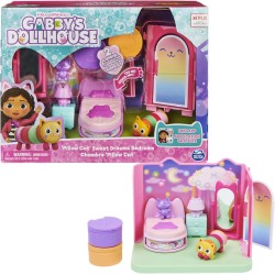 Gabby s Dollhouse, La camera da letto di Cuscigatta, mini playset stanze della casa, giochi per bambini dai 3 anni in su
