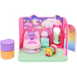 Gabby s Dollhouse, La camera da letto di Cuscigatta, mini playset stanze della casa, giochi per bambini dai 3 anni in su