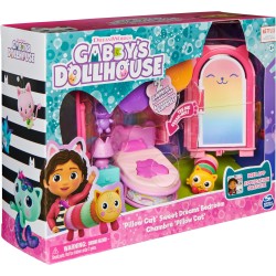 Gabby s Dollhouse, La camera da letto di Cuscigatta, mini playset stanze della casa, giochi per bambini dai 3 anni in su