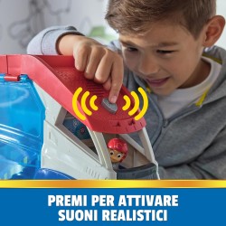 Spin Master - Paw Patrol, PAW Patroller trasformabile con lanciatore per veicoli, luci e suoni, personaggio di Ryder e quad gioc