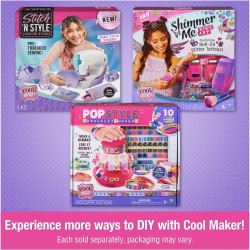 Cool Maker, GO GLAM, Macchina Decora Unghie, Decora 200 Unghie con 4 Motivi, 2 Applicatori di Smalto e Maschera per Unghie. Gioc