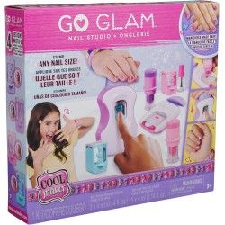 Cool Maker, GO GLAM, Macchina Decora Unghie, Decora 200 Unghie con 4 Motivi, 2 Applicatori di Smalto e Maschera per Unghie. Gioc