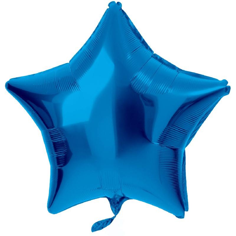 Palloncino STELLA Mylar BLU LUCIDO 48 cm, 5FL66932