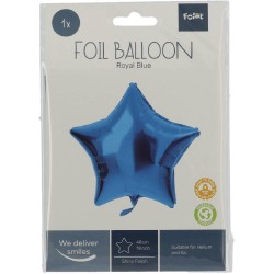 Palloncino STELLA Mylar BLU LUCIDO 48 cm, 5FL66932