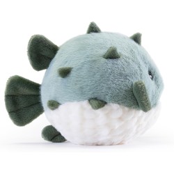 Trudi - Pesce palla Peluche mare da regalo, animali sottomarini e spiaggia. Pesce palla | 20x14x17cm taglia S | Sealife Depth | 