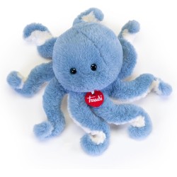 Trudi - Polipo azzurro Polpo peluche mare da regalo, animali sottomarini e spiaggia. Polipo | 11x24x11cm taglia S | Sealife Dept