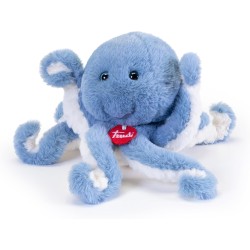 Trudi - Polipo azzurro Polpo peluche mare da regalo, animali sottomarini e spiaggia. Polipo | 11x24x11cm taglia S | Sealife Dept