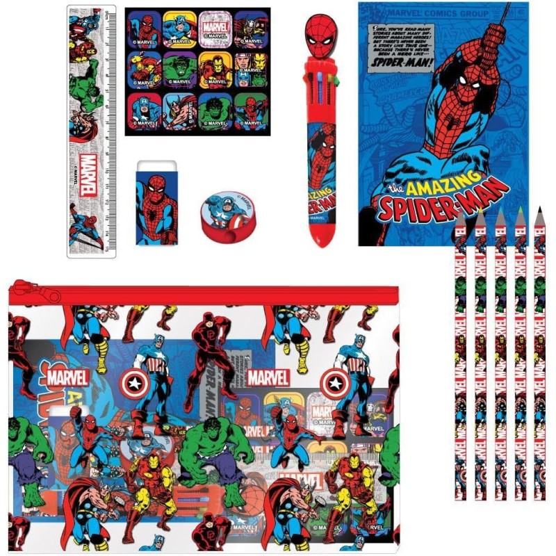 Cerda - Set di cancelleria scolastica Avengers